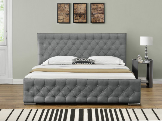 Chesterfield Bett Design Schlofkummer Englesch Better 200x200cm Textil Polster