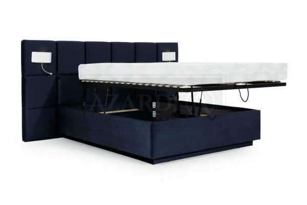 Schlofzëmmer Design Luxus Bett 200x200 Textil Better Duebel Bettstell