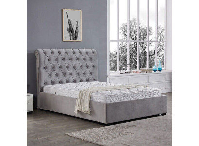Kinnektlecht Bachelor-Schlofkummerbett Këssen Better Chesterfield Design Stoff