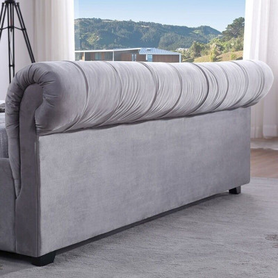 Design Chesterfield-Bett Textilpolster Lieder Hotelbetter Schlofkummer Neien Samt.