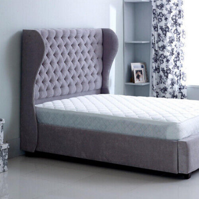 Chesterfield Designer Bett Schlofzëmmer Textil Lieder Polster 140/160/180/200cm