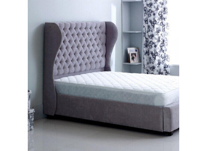 Chesterfield Designer Bett Schlofzëmmer Textil Lieder Polster 140/160/180/200cm
