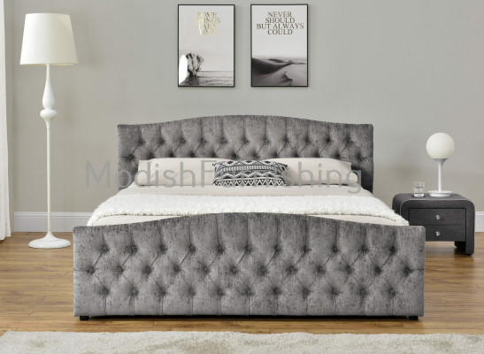 Chesterfield Bett Design Schlofzëmmer Englesch Better 180x200 Textill Polster