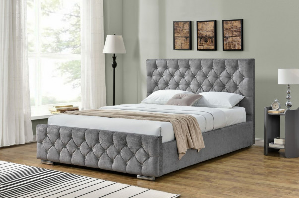 Chesterfield Bett Design Schlofkummer Englesch Better 160x200cm Textil Polster