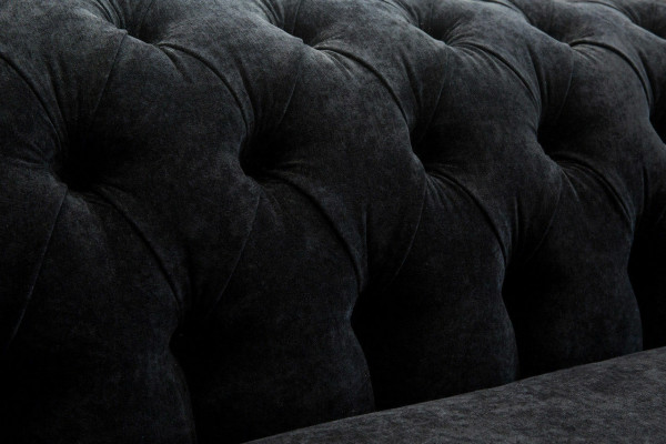 Héichwäerteg Chesterfield Couche Këssen Véier-Sëtzer Textil Sofa Webstoff XXL Stoff