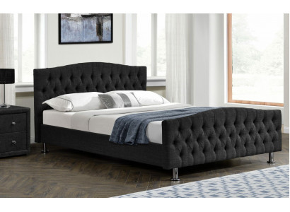 Schwaarzt Chesterfield Bett Design Schlofkummer Englescht Bett