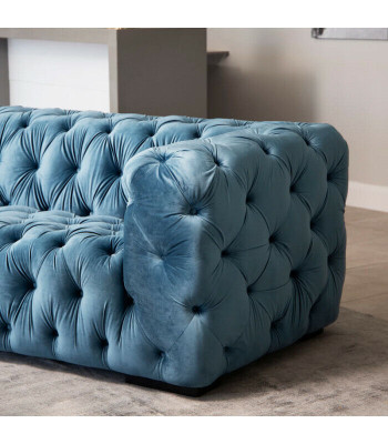 Chesterfield 3-Sëtz Moderne Luxus Couch Designer Wunnzëmmer Dräisëtzer