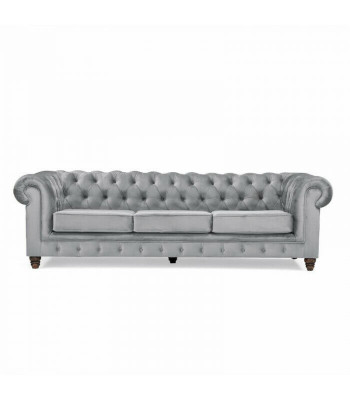 Chesterfield 5-Sëtzer Klassesch Luxus Sofa Textil Lieder Canapé Sëlwer Canapéen