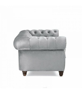 Chesterfield 5-Sëtzer Klassesch Luxus Sofa Textil Lieder Canapé Sëlwer Canapéen