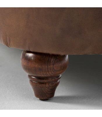 Englesch Chesterfield Canapé Lieder Sofa Canapéen Sofas Drësëtzeger Braun Rollschranken