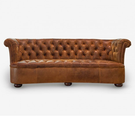 Chesterfield Lieder Polster Design Sofa Luxus Couch Klassesch Sofa 3 Sëtz Plaz Nei