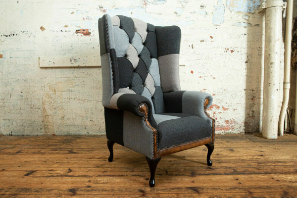 Chesterfield Fauteuil Club Lounge Designer Lehnstull Canapé 1 Sëtz.