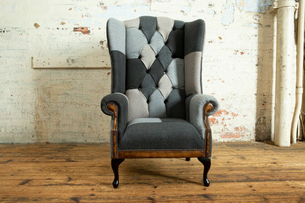 Chesterfield Fauteuil Club Lounge Designer Lehnstull Canapé 1 Sëtz.