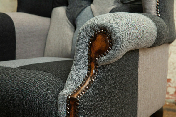 Chesterfield Fauteuil Club Lounge Designer Lehnstull Canapé 1 Sëtz.