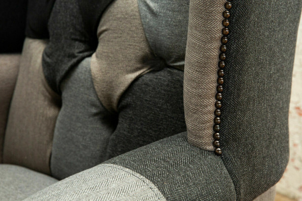 Chesterfield Fauteuil Club Lounge Designer Lehnstull Canapé 1 Sëtz.