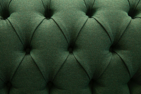 Knëpp Sofabett Chaesterfield Sofas 4 Sëtzer Couch Polster Stoff Wunnzëmmer Miwwelen