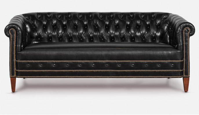 Chesterfield Sofagarnitur Sofa Couch Polster 3+2+1 Sëtz Leder Sofyen