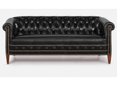 Chesterfield Sofagarnitur Sofa Couch Polster 3+2+1 Sëtz Leder Sofyen