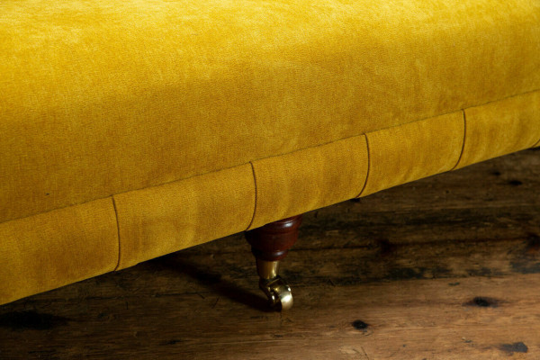 Klassesch Chesterfield Sofa 4 Sëtz Sofas Canapéë Lieder Giel Design Polsterung