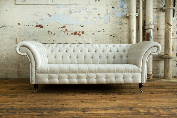 Léidersofa Stoffsessel Sofa Couch Polstersessel Chesterfield Wunnzëmmer Moossufertigung