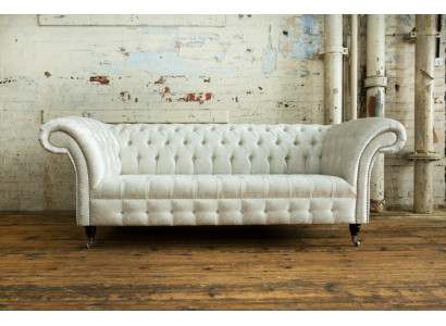 Léidersofa Stoffsessel Sofa Couch Polstersessel Chesterfield Wunnzëmmer Moossufertigung