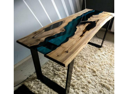 Epoxidharz Konsolendësch Designer Dëscher Luxus Wunnzëmmer Miwwelen