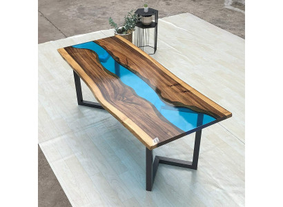 Niewentafel Epoxy Harz Desch Couchtisch Handgemaachten Couchtisch 120x60cm