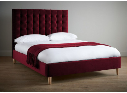 Rout Luxus Samt Textil Bett Doppel Design Chesterfield 180x200cm Better Nei