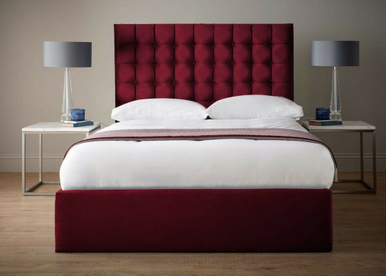 Rout Luxus Samettexteg Bett Duebel Design Chesterfield 160x200cm Better Nei