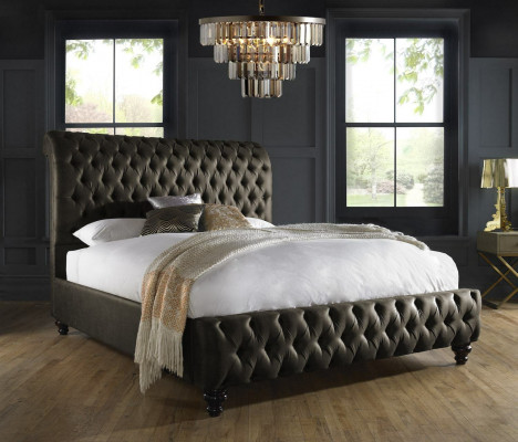 Chesterfield Textilbett Schlofkummer Better Duebel Gepolstert 140/160/180/200 cm