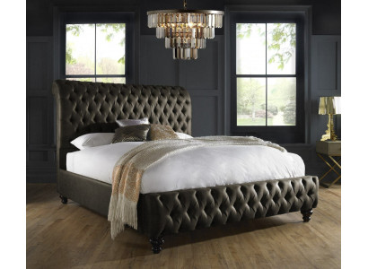 Chesterfield Textilbett Schlofkummer Better Duebel Gepolstert 140/160/180/200 cm