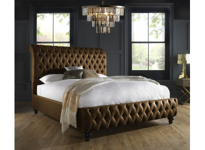 Brong Schlofzëmmerbett Polster Design Luxus Chesterfield Hotel Better