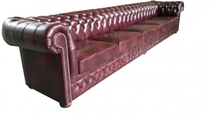Chesterfield Sofa 8-SITZER XXL Gepolstert Designer Canapé Sofa Garnitur Sofa Nei