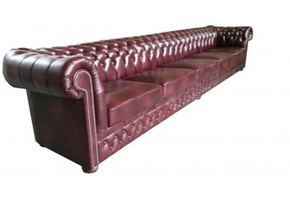 Chesterfield Sofa 8-SITZER XXL Gepolstert Designer Canapé Sofa Garnitur Sofa Nei