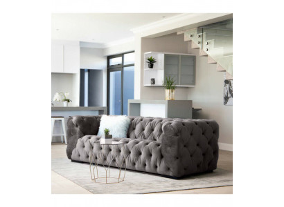 Grouss Chelsea Dräisëtzer Couch Gepolsterten Stil Miwwelen