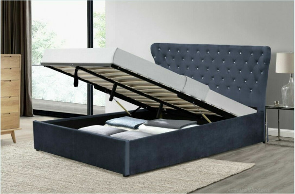 Chesterfield Bett Design Schlofkummer Englesch Better Textilstoff Polsterung
