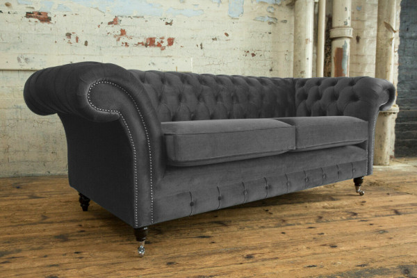 Dreisëtzer Canapé Polster Design Sofa 3-Sëtz Sofas Wunnzëmmer Miwwelen