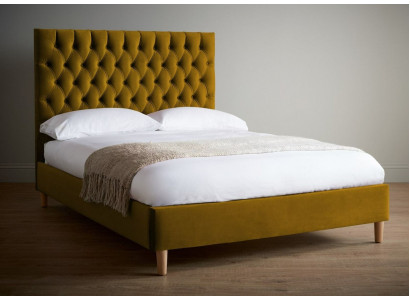 Senfes Chesterfield Duebelbett Héicht Kappdeel Designerbett
