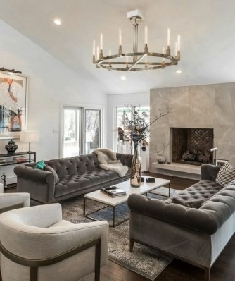 Groue Chesterfield Luxus Designer Canapé Moderne 3-Sëtzer Sofa