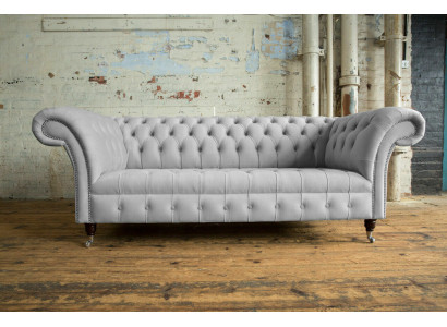 Dräisëtzer Couch Polstersofa Design Sofa Sëtz Sofas Zëmmer Miwwelen Modern Textil 3er