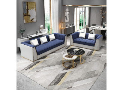 Chesterfield Wunnzëmmerscouch Sofa Set Luxus Garnitur 3+2 Grupp Nei