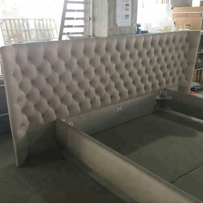 XXL Grouss Mauerpaneel Bett Chesterfield Hotel Luxus Design Better 200x200cm Nei