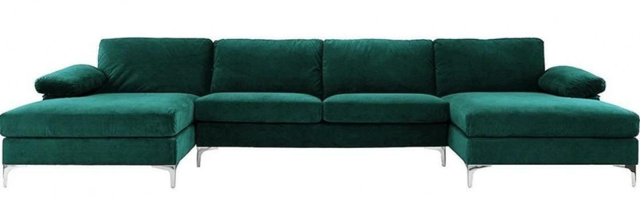 Grénge U-förmega Ecksofa Wunnlandschaft Couch Eckgarnitur Design