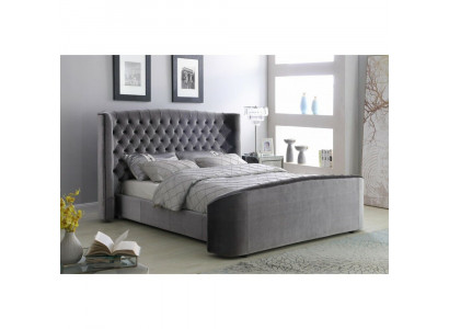 Designer Bett Schlofkummer Better Textil Lieder Hotel Luxus Polster Samett Stoff