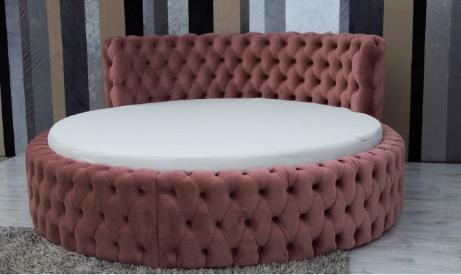 Ronn Samt Bett Chesterfield Luxus Gepolstert Ronn Better Textilstoff Hotel Nei