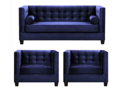 Schlofsofa Fotell Kreativ Miwwel Textil Stoff Blo Grupp Wunnzëmmer Modern Sofa