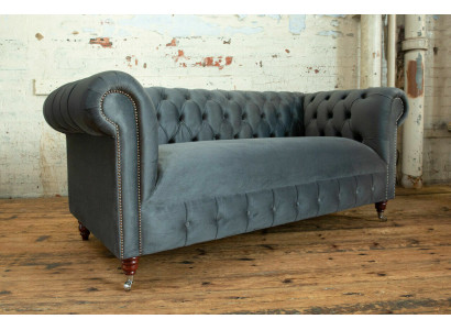 Modernt gro Dreisëtzer Luxus Stuff 3-Sëtz Sofa