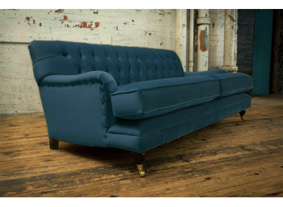 Bloen moderne Chesterfield-Dreisëtzer Luxuscouch 3-Sëtz-Wunnzëmmer Sofa