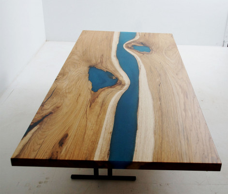 Luxus Iessdësch Ächert Holz Designer Massiv Dëscher Kichendësch