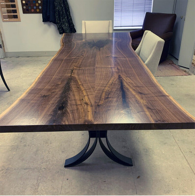 Luxus Iessdësch Echt Holz Designer Kichendësch Massiv Dëscher 1m² Präis